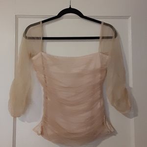 Amazing!! Blush tulle top.
